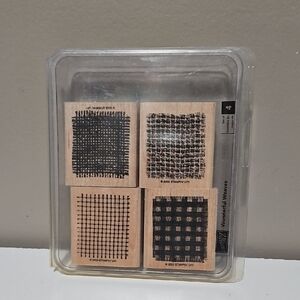 Wonderful Weaves Stampin Up Rubber Stamp Set